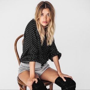 New! REVOLVE Amuse Society Vedda Tassel Woven Top Women's Size M